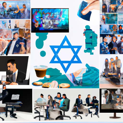 A collage of various successful Israeli financial entrepreneurs and their companies.