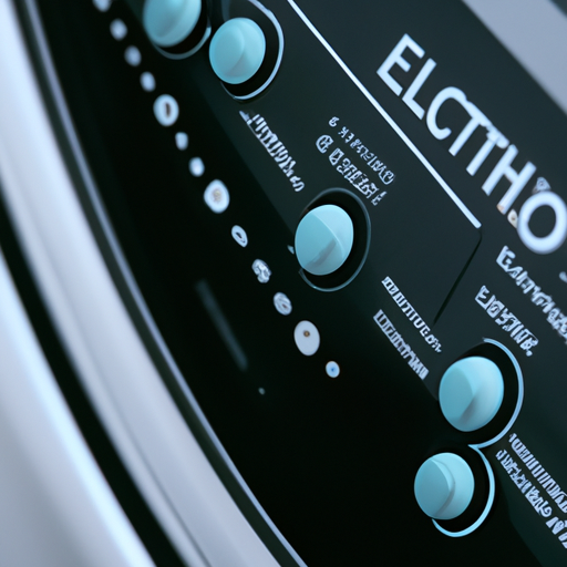 תמונה המציגה את העיצוב המלוטש והממשק הידידותי למשתמש של מכונת הכביסה Electrolux.